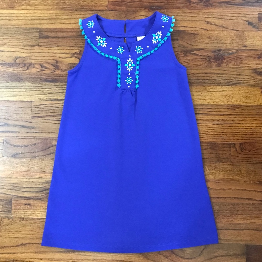 Girls Gymboree Blue & Teal Green Dress
Size Medium 8 - 10
Cotton Polyester Spand